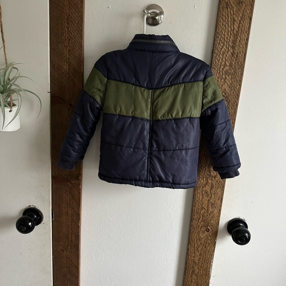 GUESS Color Block Puffer Winter Coat Jacket Baby Toddler Boy 24 Months - Picture 9 of 12